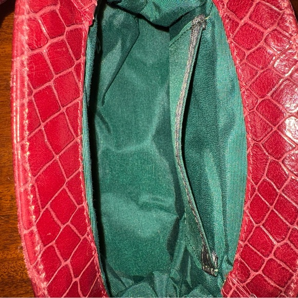 Leopard Print and Red Leather Women's Bag - Picture 6 of 8